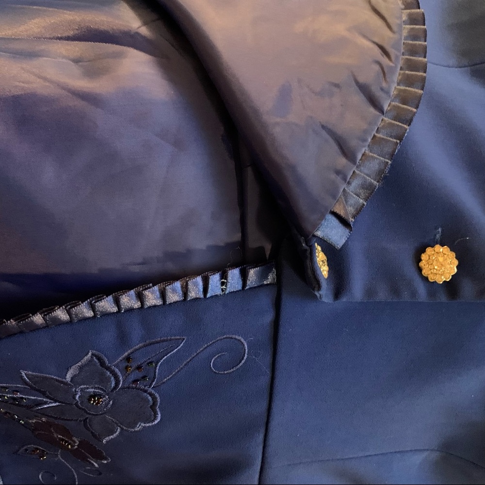 J. Lauren International Vintage Blue Jacket Size 14 - Picture 7 of 8